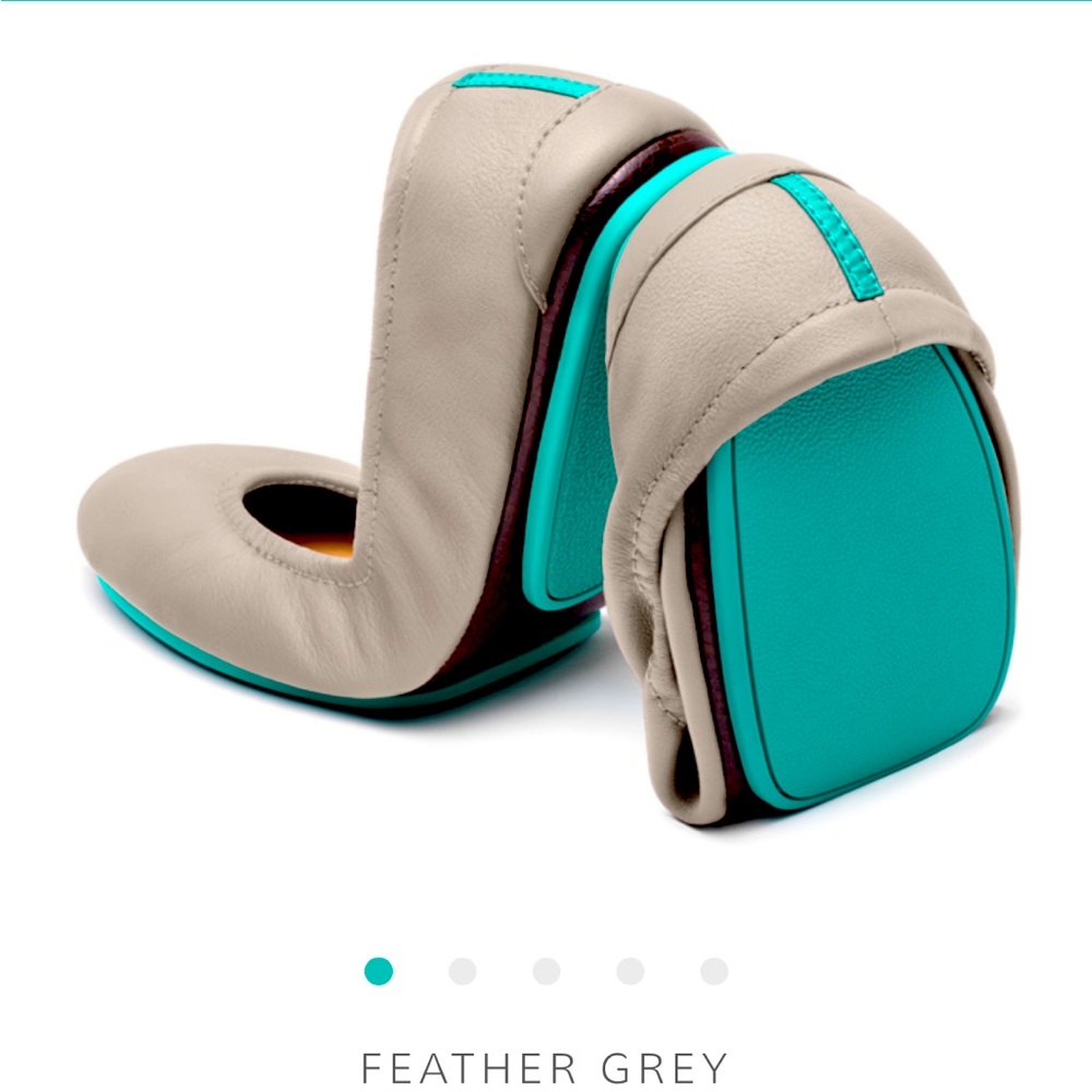 Tieks feather gray size 8